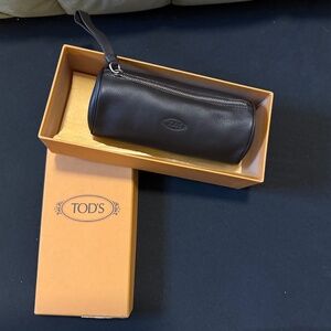 Vintage TOD'S Trousse Rotunda Piccola Cosmetic Pouch/Wristlet